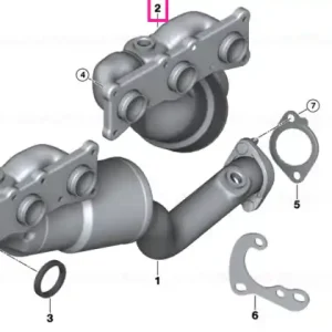 RP-exhaust manifold with catalytic conv. ZYL. 4-6 - BMW Ofertă specială