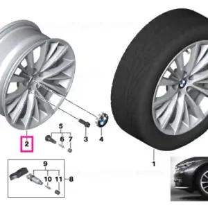 Roata aliaj 8JX18 ET:30 Reflexsilber 8JX18     ET:30 - BMW Cumpără acum
