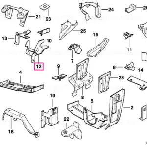 Suport radiator stanga - BMW Disponibil imediat