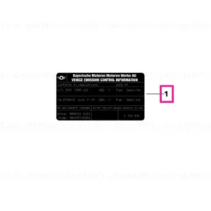 Label "Exhaust emission" CPR-S MJ09 - BMW - Mini Ofertă limitată