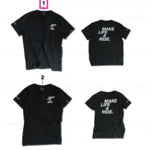 MAKE LIFE A RIDE men's black T-shirt XXL - BMW Motorrad Preț mic