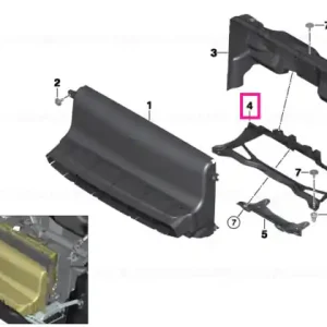 Air duct, middle, lower section - BMW Reducere specială