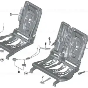 Seat carrier, rear left - BMW Cel mai vândut