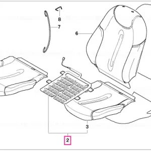 Basic seat upholstery, right OC3 - BMW - Mini Cumpără acum