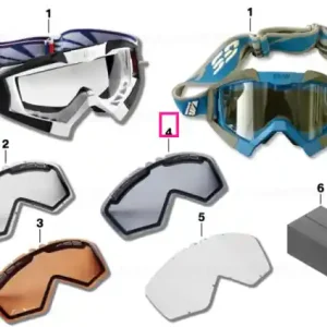 Double-glass Enduro goggles GS tinted - BMW Motorrad Ofertă exclusivă