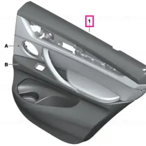 Super ofertă Door lining leather rear left INDIVIDUAL - BMW