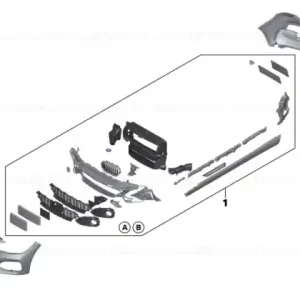 Capac trim bara fată M/SRA - BMW Reduceri