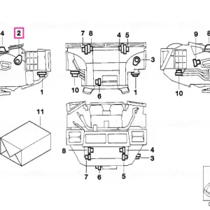 Actuator defroster flaps - BMW Super ofertă