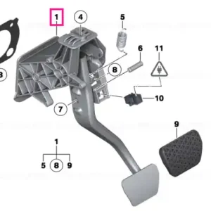 Complete pedal assembly - BMW Expediere rapidă