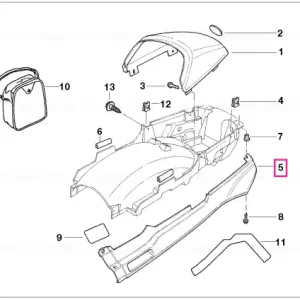 Lateral part right prime coated - BMW Motorrad Reducere extra