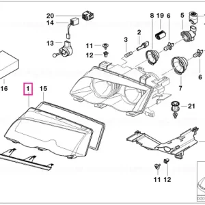 Capac sticlă stg ZKW - BMW Super ofertă