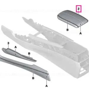 Armrest, leather, front middle INDIVIDUAL - BMW Preț mic