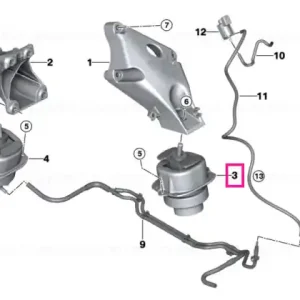Tampon motor, stanga - BMW X5 F15 Discount