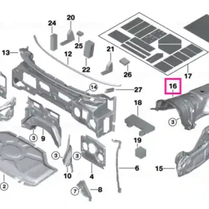 Comandă acum Sound insulation, tunnel - BMW