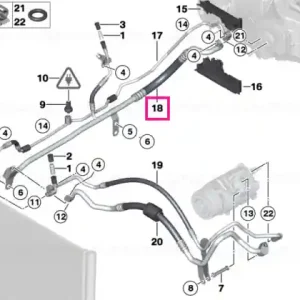 Conductă aspirație cu gât R134A - BMW Ultima șansă