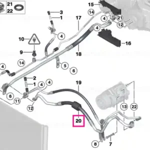 Retur ușor Conductă aspirație - BMW