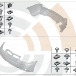 Livrare rapidă Set piese montaj bara spate VALUE LINE - BMW