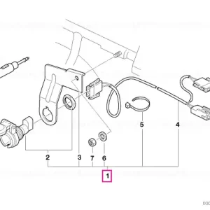 Doar azi Retrofit kit, socket - BMW Motorrad