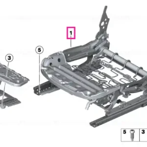 Seat mechanism, sports seat, left - BMW Preț mic