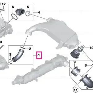 Țeavă de conexiune - BMW Disponibil imediat