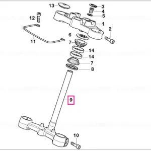 Doar azi Lower fork cross brace - BMW Motorrad
