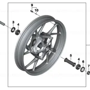 Plată securizată Quick-release axle - BMW Motorrad