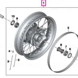 Promoție Black front wheel 3,5X17 - BMW Motorrad