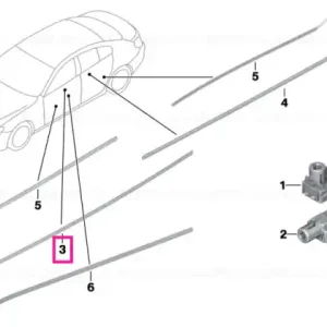 Conductor optic panou ușă stânga - BMW Preț mic