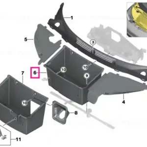 Storage compartment, front - BMW Cel mai bun preț
