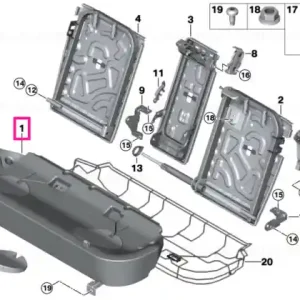 Reducere Seat carrier, rear - BMW