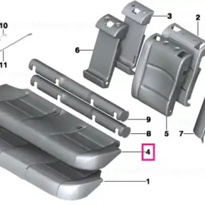 Upholstery, base seat, Alcantara ANTHRAZIT - BMW Cumpără acum