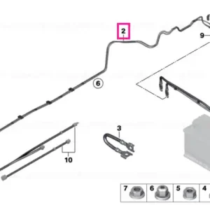 Battery lead positive, underfloor - BMW Ofertă exclusivă