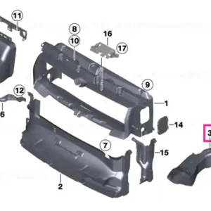 Air duct, brake, left M - BMW Discount