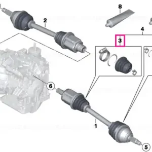 Reducere extra Kit reparație burduf, interior - BMW - Mini