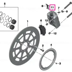 Preț mic Etrier fără plăcuțe frână, stânga - BMW Motorrad