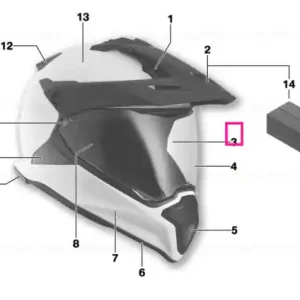 Disponibil imediat Visor, double-glass helmet GS clear - BMW Motorrad