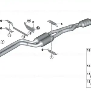 RP-catalytic converters with muffler EU5 - BMW Comandă acum