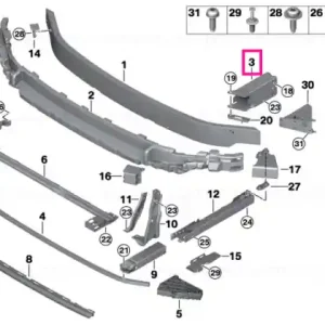 Ofertă exclusivă Deformation element left - BMW - Mini