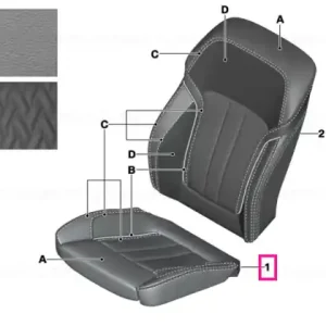 Ultima șansă Capac scaun confort piele INDIVIDUAL - BMW