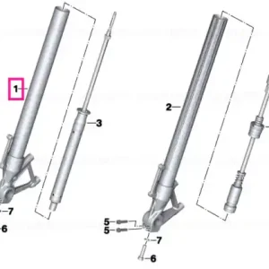 Slider tube right - BMW Motorrad Promoție