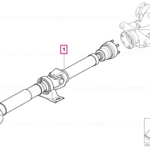 Bestseller Arbore de transmisie cutie automata L=1615MM - BMW