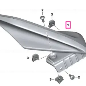 Retur ușor Wind deflector, right - BMW Motorrad