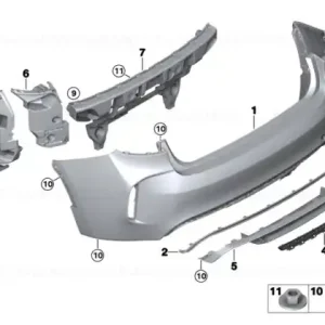Suport bara spate dreapta M - BMW Premium
