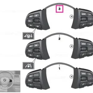 Comutator multifunctional volan sport LIM - BMW Reducere specială