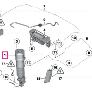Chilipir RP air suspension strut rear right - BMW