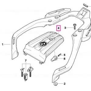 Lid for luggage compartment SCHWARZ - BMW Motorrad Transport gratuit