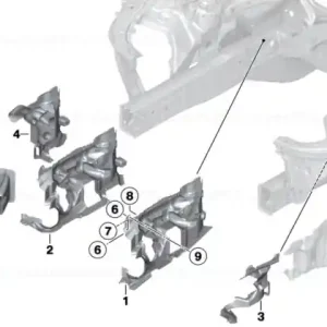 Super ofertă Grille, engine oil cooler, right - BMW