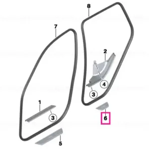 Retur gratuit Rama intrare usa spate X-LINE - BMW