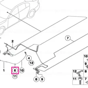 Super ofertă Suport set cabluri motor mijloc stanga - BMW