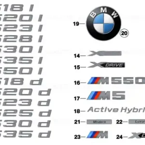 Calitate înaltă Lettering - 528I - - BMW